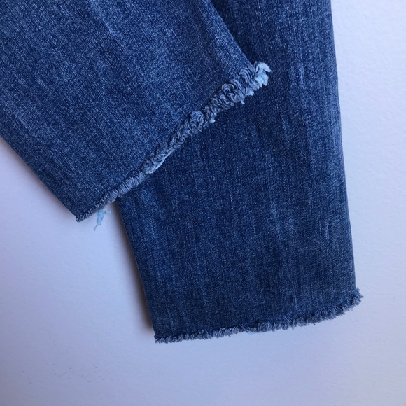 RAG & Bone Ankle Skinny Raw Hem Mid Rise Lighter Blue Denim Size 31 Soft Jeans - Picture 13 of 16